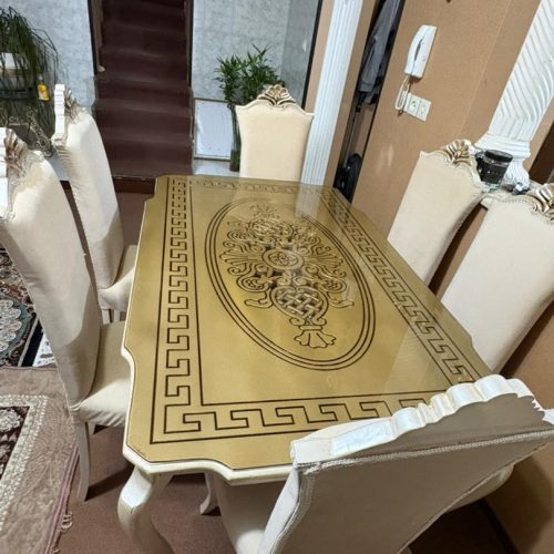 میز ناهار خوری 6نفره و بوفه چوبی