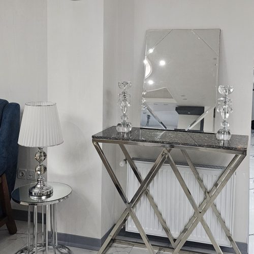 میز تلویزیون استیل  باسنگ طبیعی