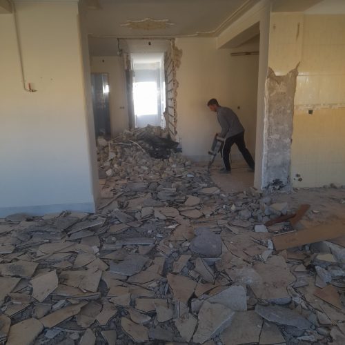 تخریب ساختمان زنگان جزئ کلئ داخلی ودکوراسیون زنجان