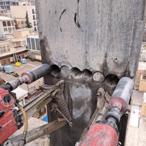 کرگیری و برش بتن چراغ ویسی