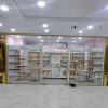دکور دخانیات قفسه داروخانه ویترین سوپرمارکت میز رگال